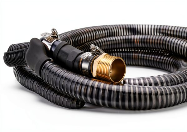 25FT Suction Hose Including Check Valve and NPT 1-inch ThreadWater Inlet Pipe with Brass Adapter Easy to Connect for Shallow Well Garden Sprinkler Pump-3