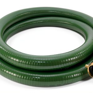 1240-2000-25 PVC Suction Hose Assembly, Green, 2" Male X Female NPSM, 65 psi Max Pressure, 25' Length, 2" ID-0